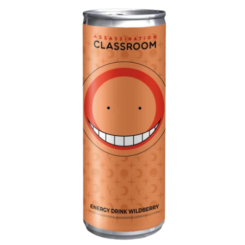Assassination Classroom Energy Drink Wildberry Mojito Koro Sensei Orange 250ml