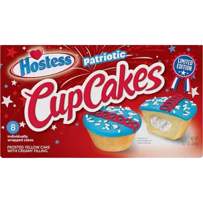 Hostess Patriotic Cupcakes Limited Edition (8pz)